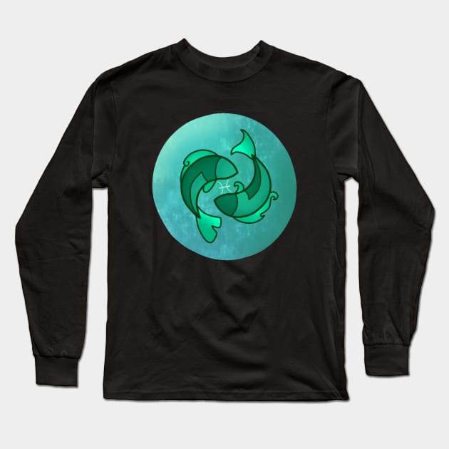 Pisces Long Sleeve T-Shirt by shawnison